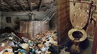 Abandoned houses ⁉️😱A house that hadn't been cleaned for ten years🤯| Cleaning Up the Impossible!!💪