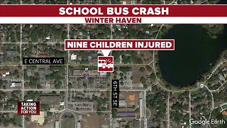 School bus hit by vehicle in Winter Haven
