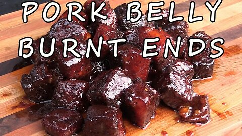 Pork Belly Burnt Ends on Pit Barrel Cooker