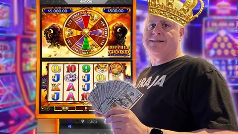 THE BUFFALO KING STRIKES AGAIN! ✦ Max Bet Buffalo Gold MEGA Jackpot!