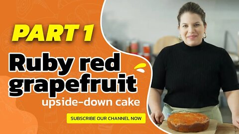 Delicious red grapefruit cake part1 #shorts