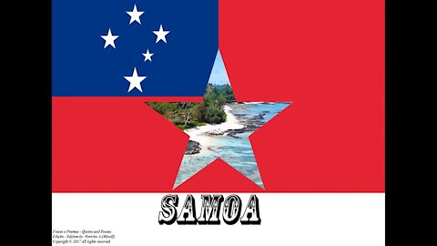 Bandeiras e fotos dos países do mundo: Samoa [Frases e Poemas]