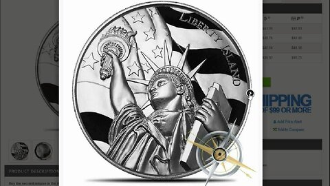 Liberty Island Ultra HIgh Relief 2 oz Silver Round & Disclaimer