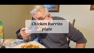 Chicken burrito plate