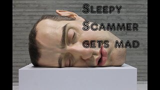 I wake from a nap to wake a scammer from a nap. My fake bank wakes him up and pisses him off.
