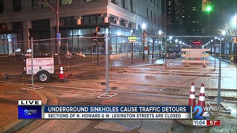 Underground Sinkholes Cause Traffic Detours and Light Rail Closures
