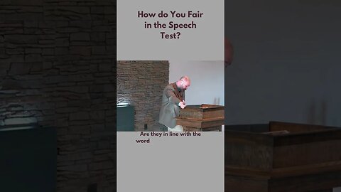 How do You Fair in the Speech Test?