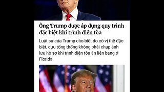 "NÓNG" - "ÔNG TRUMP ĐƯỢC ÁP DỤNG QUY TRÌNH ĐẶC BIỆT KHI TRÌNH DIỆN TÒA" #shorts