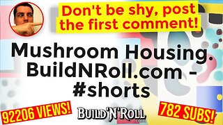 Mushroom Housing. BuildNRoll.com - #shorts