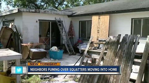 Palm Harbor neighbors upset over squatters and filth