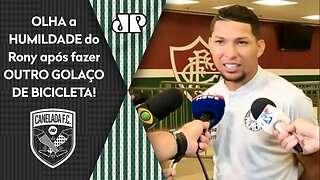 "Pô, ter FEITO ESSE GOL foi..." OLHA como Rony FOI HUMILDE após BICICLETA em Fluminense x Palmeiras