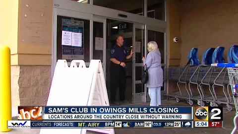 Owings Mills Sam's Club closes without warning