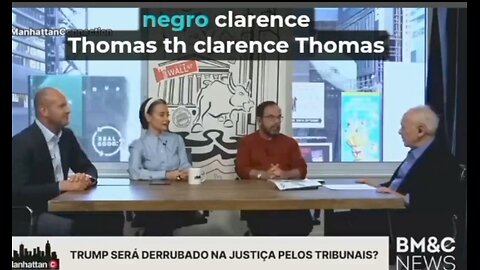 O jornalista da @tvglobo Lucas Mendes do Manhattan Connection chama o juíz Clarence Thomas de "negro canalha".