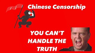 I AM CENSORED FROM CHINA... lets talk about it!!!