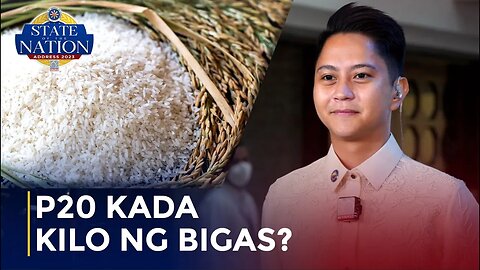 Rep. Marcos: P20 kada kilo ng bigas, napakalaking prayoridad ng Marcos Admin