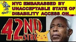 NYC EMBARASSED by state of accessibility devices on 42nd st.