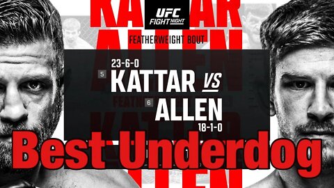 UFC Fight Night Kattar Vs Allen Underdog Of The Card