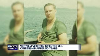 Vietnam veteran granted U. S. Citizenship after 50 years