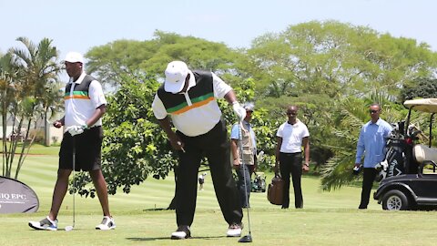 SOUTH AFRICA. Durban- ANC Golf Day with President videos (ugo)
