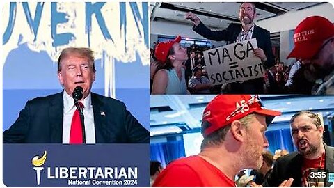 Trump latest speech at convention/Libertarians react to Donald Trump's speech at their convention