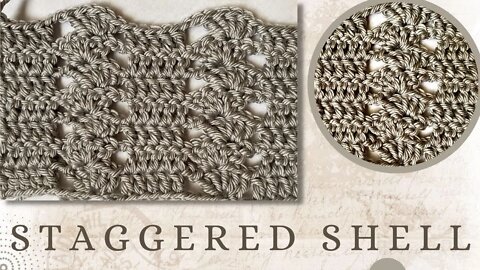 Learn This AMAZING Crochet Stitch: "Staggered Shells"!