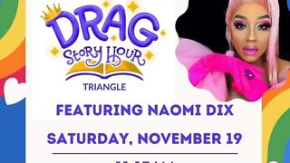 Buffaloman11©️ Live: All age Umami story time and Drag Brunch Raleigh NC