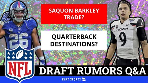 BIG Saquon Barkley Trade Rumors Before 2022 NFL Draft | Q&A