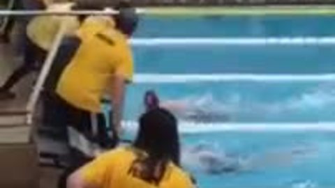 Tense swim race ends in unbelievable tie