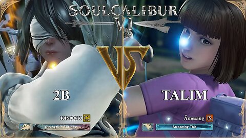 SoulCalibur VI — KISOCK (2B) VS Amesang (Talim) | Xbox Series X Ranked