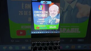 é hoje às 8:30 da manhã conversa com o "presidente" ditador 🐙🐙🐙 comunista... zero de audiência 🐙🐙🐙