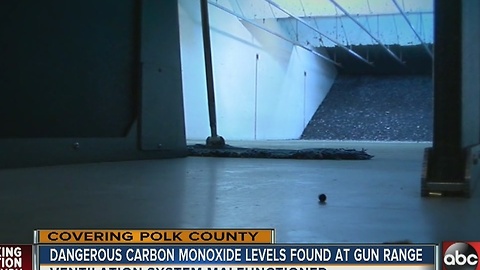 Shooters suffer CO poisoning on gun range