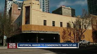 Historical marker to commemorate Tampa Civil Rights sit-ins