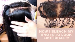 HOW I BLEACH MY HD CLOSURES TO LOOK LIKE SCALP| COLOR CORRECTING 2023
