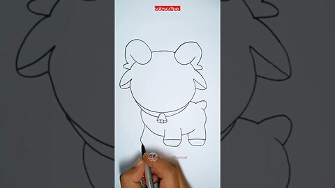 how to draw cute lamb