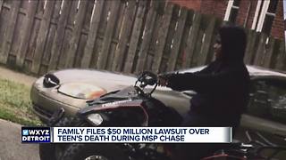 Family files $50 million lawsuit over teen's death during MSP chase