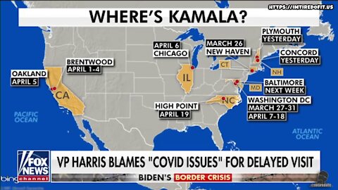 VIDEO: Harris Still Has Not Visited Southern Border Citing “Covid Issues”