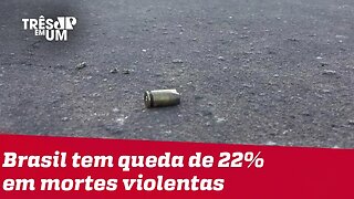 Brasil registra queda de 22% em mortes violentas em nove meses