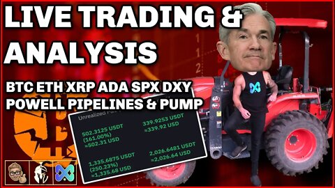 LIVE TRADING WHILE POWELL SPEAKS | (PIPELINE POWELL AND PUMPIT)