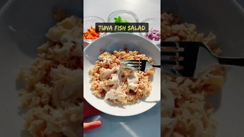 Tuna fish salad 🥗 | High protein meal plan 💪🏻😋 | #shorts