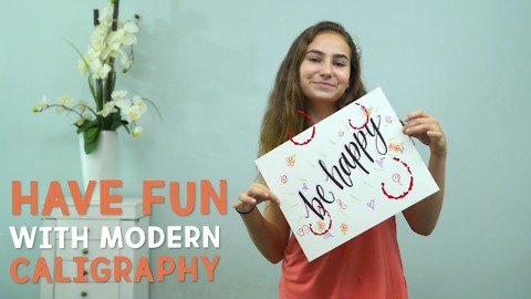 Have fun with modern calligraphy