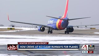 How crews at KCI clear runways for planes