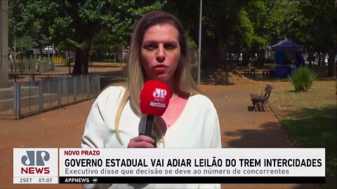 Governo estadual vai adiar leilão do trem intercidades