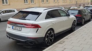[8k] Glacier White Audi RSQ8 Carbon Optic Package