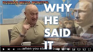 Prigozhin's latest rant is NOT what you think!