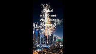 New year's 2023: Dubai celebrates new year with extreme Fireworks#shorts