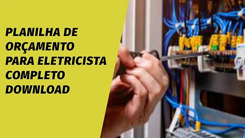 Orçamento para eletricista planilha de orçamento