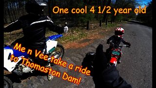 [E29] Hawk 250's ride. Me n Vee take a ride to Thomaston Dam. dirt bike adventure