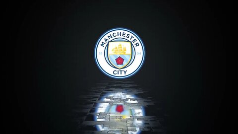 Manchester City Glitch Logo Effect Motion Graphics 4K UHD
