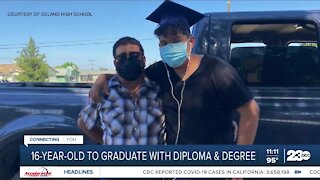16-Year-Old Delano student to graduate with a diploma and a degree