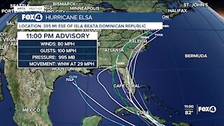 Hurricane Elsa Update: 11pm 7/2
